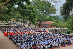 Một góc sân trường.