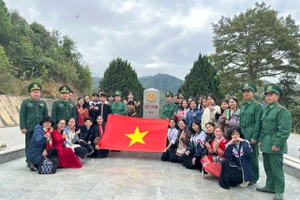 Một buổi trải nghiệm thực tế tại khu vực biên giới của học sinh nhà trường.