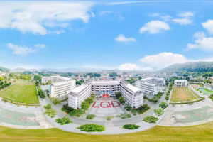 Toàn cảnh Trường THCS Lê Quý Đôn.