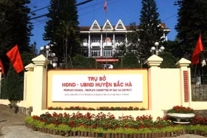 Trụ sở UBND huyện Bắc Hà.
