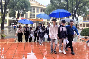 Học sinh THPT khu vực 2 Lào Cai (tỉnh Lào Cai cũ) tham dự Kỳ thi tốt nghiệp THPT năm 2025. 