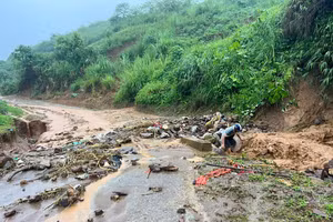 Điện Biên là địa phương thường xuyên xảy ra lũ quét và sạt lở đất mỗi khi mùa mưa đến.