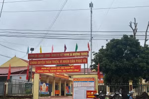 Trụ sở Đảng ủy, HĐND, UBND xã Mường Toong mới.