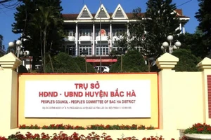 Trụ sở UBND huyện Bắc Hà.
