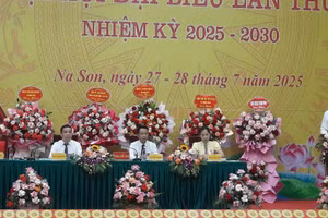 Không khí Đại hội Đảng bộ xã Na Son lần thứ nhất, nhiệm kỳ 2025-2030.