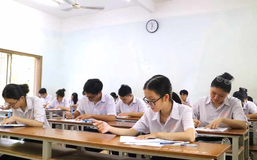 Học sinh tham dự Kỳ thi tốt nghiệp THPT năm 2025. Ảnh Kim Dung