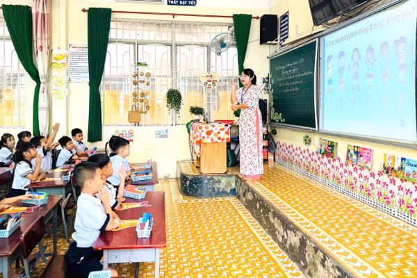 Tiết dạy của giáo viên Trường Tiểu học Thuận Kiều.