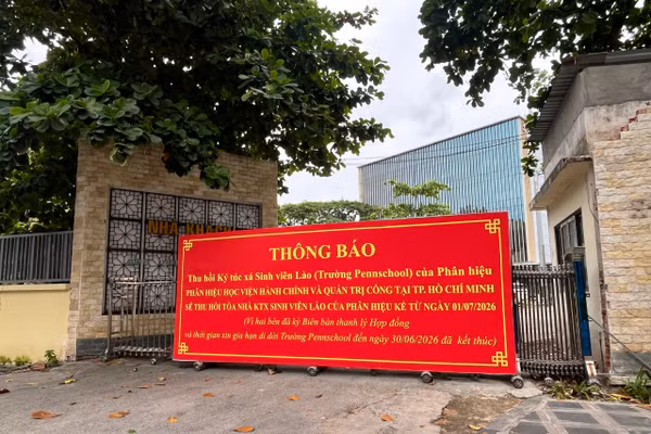Thông báo thu hồi ký túc xá, nơi đặt Trường PennSchool, cơ sở đường Ba tháng Hai.