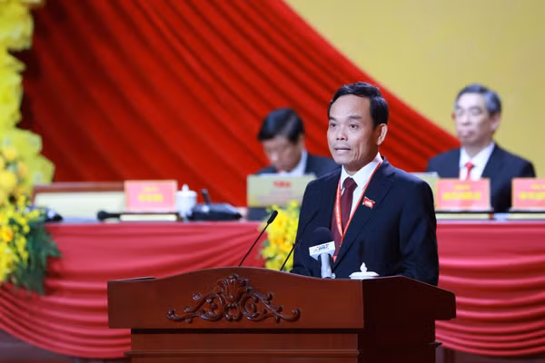 Bí thư Thành ủy TPHCM Trần Lưu Quang phát biểu bế mạc đại hội. Ảnh: BTC.