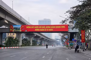 Hà Nội tĩnh lặng trong sáng mùng 1 Tết Ất Tỵ 