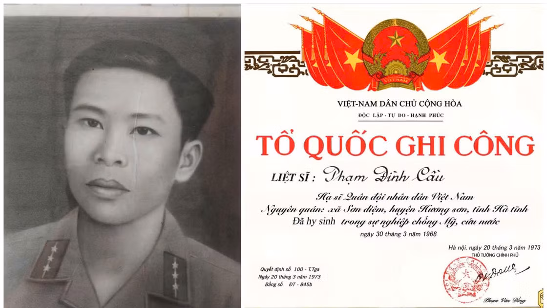 Liệt sĩ, nhà giáo Phạm Đình Cầu.