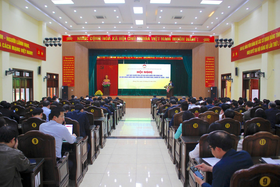 Hưng Yên có 28 người ứng cử đại biểu Quốc hội Khóa XVI, tại 6 đơn vị bầu cử.