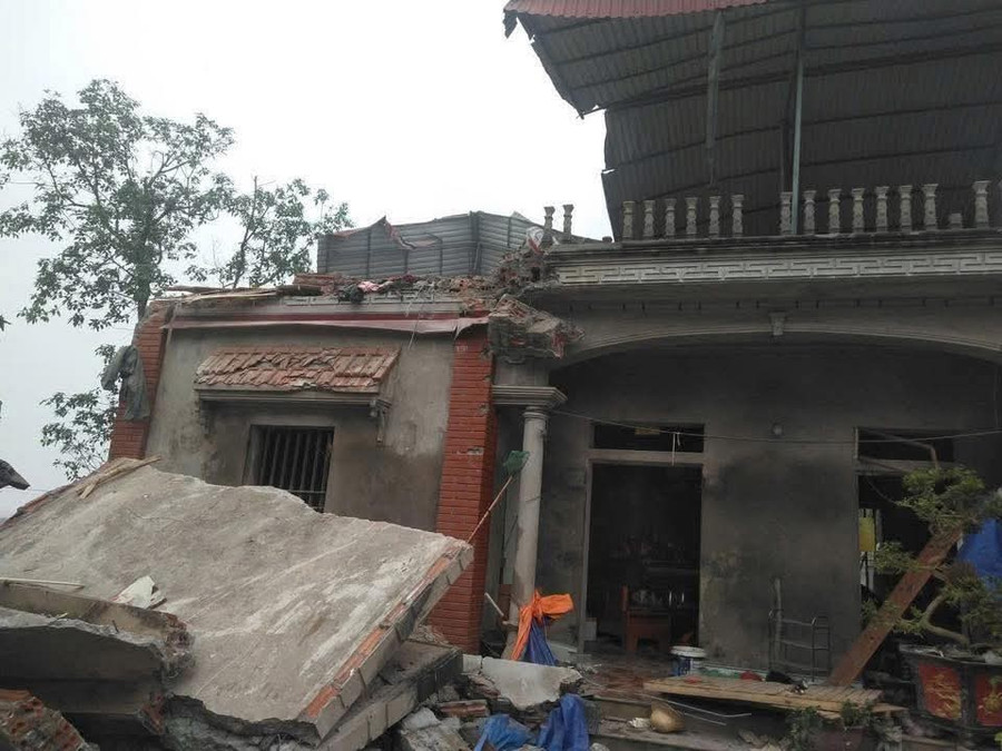 Hiện trường vụ nổ.