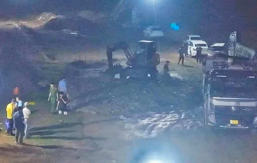 Hiện trường vụ việc. Ảnh Công an Hưng Yên.