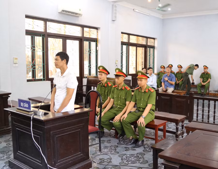 Bị cáo Thái Khắc Thành tại phiên toà phúc thẩm. Ảnh: H.N