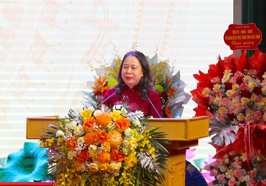 Phó Chủ tịch nước Võ Thị Ánh Xuân phát biểu chỉ đạo tại Đại hội. 2.jpg