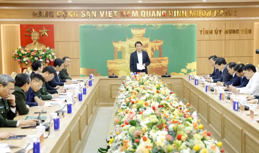 Hội nghị công bố Quyết định kiểm tra, giám sát năm 2026 đối với Ban Thường vụ Tỉnh ủy Hưng Yên.