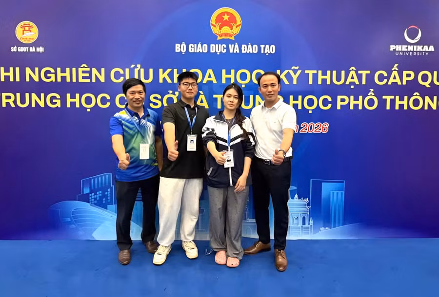 Dự án của nhóm học sinh Trường THPT Yên Mỹ được chọn tham dự ISEF 2026 tại Hoa Kỳ.