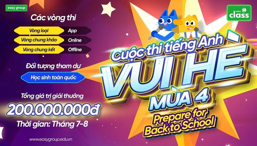 Cuộc thi tiếng Anh Vui hè mùa 4 năm 2024 'Prepare for Back to School'