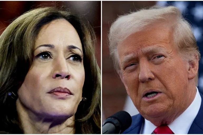 Cựu Tổng thống Trump và Phó Tổng thống Harris.