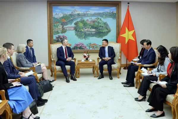 Quang cảnh buổi tiếp.
