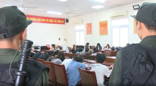 Các nghi phạm bị bắt giữ.