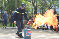 Chiến sĩ nhí học cách thoát hiểm