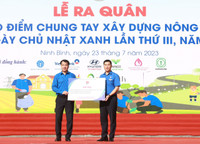 Ra quân Tình nguyện chung tay xây dựng nông thôn mới