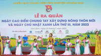 Ra quân Tình nguyện chung tay xây dựng nông thôn mới