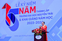 Trường ĐH Nguyễn Trãi kỷ niệm 15 năm thành lập và khai giảng năm học