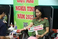 Hơn 600 chiến sĩ tham gia hành trình 'Giọt máu nghĩa tình 2023'