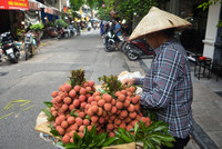 Người dân Hà Nội tất bật mua rượu nếp, hoa quả ngày Tết Đoan Ngọ