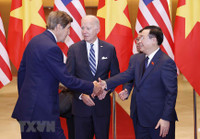 Chủ tịch Quốc hội Vương Đình Huệ hội kiến Tổng thống Hoa Kỳ Joe Biden