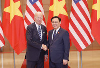 Chủ tịch Quốc hội Vương Đình Huệ hội kiến Tổng thống Hoa Kỳ Joe Biden