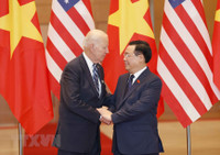 Chủ tịch Quốc hội Vương Đình Huệ hội kiến Tổng thống Hoa Kỳ Joe Biden