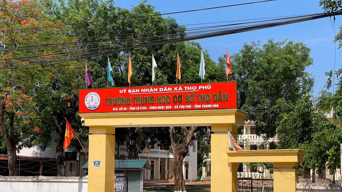 Trường THCS Thọ Dân (xã Thọ Phú, tỉnh Thanh Hoá).