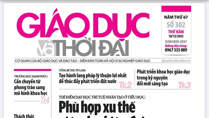 Tin tức báo in 18/12: Thí điểm dạy AI ở tiểu học - phù hợp xu thế hiện đại