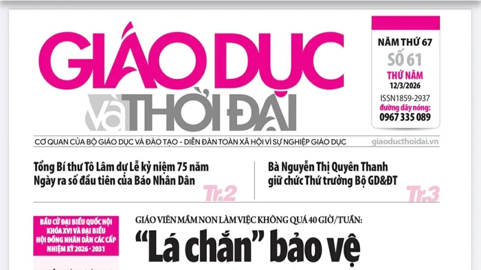 Tin tức báo in 12/3: 'Lá chắn' bảo vệ quyền lợi nhà giáo