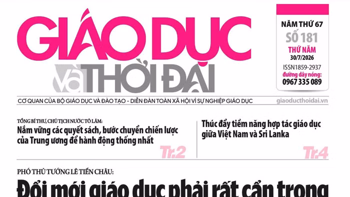 Tin tức báo in 30/7: 'Luồng sinh khí mới' cho đội ngũ nhà giáo