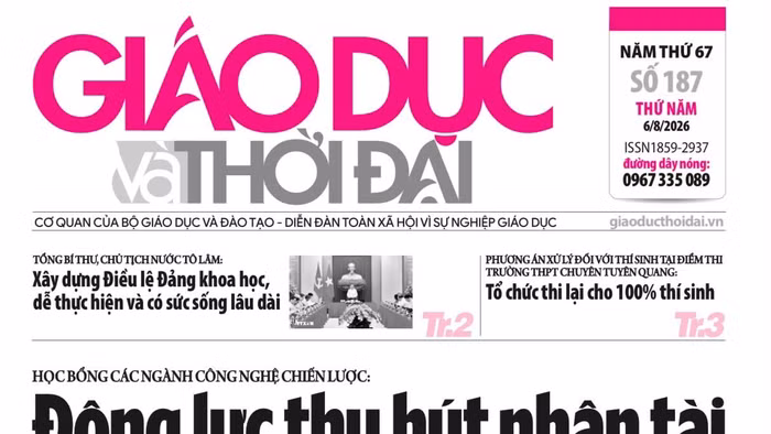 Tin tức báo in 6/8: Học bổng tạo lực hút nhân tài khoa học, công nghệ