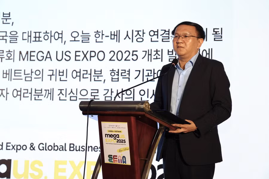 Ông Lâm Đình Thắng, Giám đốc Sở Khoa học và Công nghệ TPHCM phát biểu tại lễ công bố. Ảnh: Phúc Uyên.