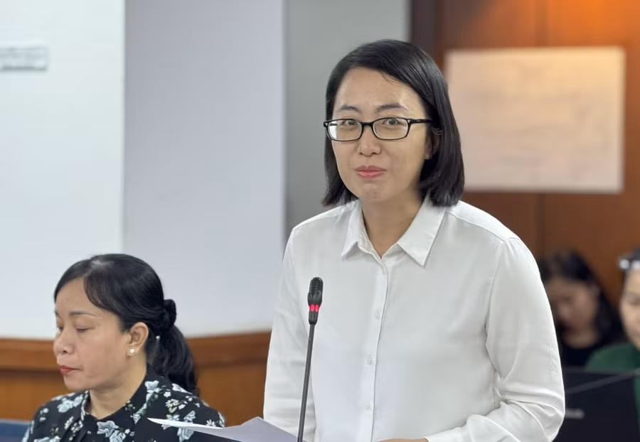 Đại diện Sở Nội vụ TPHCM thông tin về kế hoạch tổ chức Đại hội Thi đua yêu nước lần I tại họp báo. (Ảnh: SGGP)