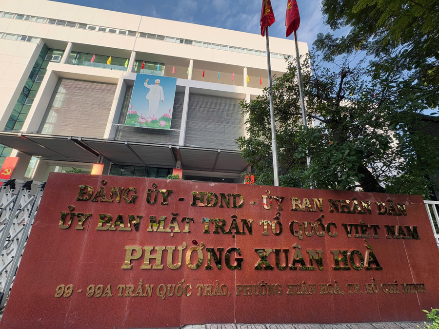 Trụ sở phường Xuân Hòa mới trên đường Trần Quốc Thảo sử dụng trụ sở UBND quận 3 cũ. c8185df2707ac7249e6b.jpg