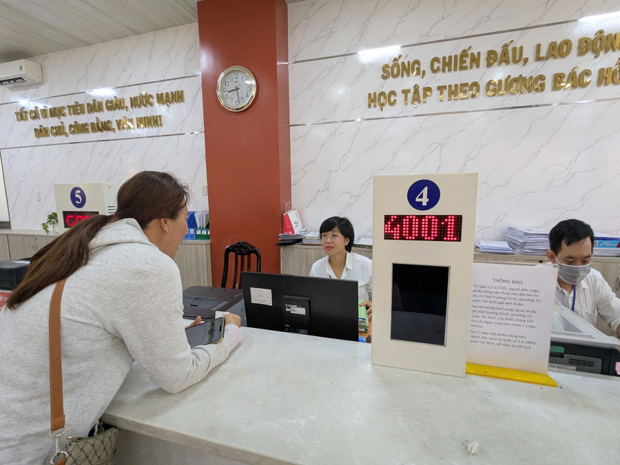 Trung tâm hành chính phường Tân Bình, TPHCM sẵn sàng vận hành chính thức từ 1/7. (Ảnh: Phúc Uyên)