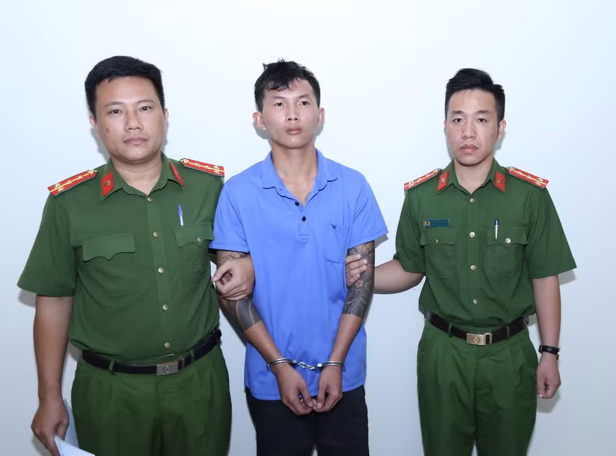 Hoàng Thanh Công bị Công an Đồng Nai tạm giữ hình sự với hành vi giết người, cướp tài sản. (Ảnh: Công an Đồng Nai)