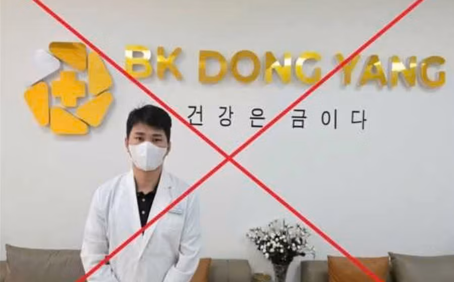 Phòng khám BK Dong Yang bị cáo buộc vẽ bệnh lấy tiền. Ảnh: Công an TPHCM