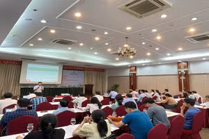 Quang cảnh Hội thảo tập huấn quy trình kỹ thuật triển khai khảo sát PISA tại TP. Hồ Chí Minh.