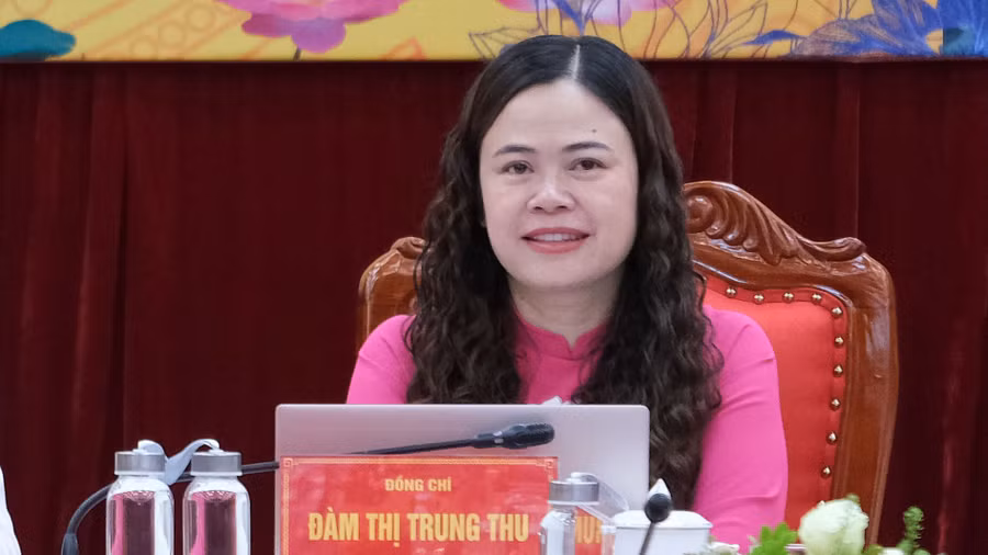 Bà Đàm Thị Trung Thu - tân Giám đốc Sở Giáo dục và Đào tạo tỉnh Cao Bằng.