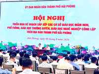 Hải Phòng dự kiến giảm từ 1.324 xuống còn 780 trường.