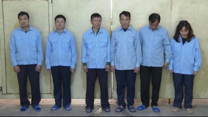 Các bị cáo trong vụ án.(Ảnh: CAHN).